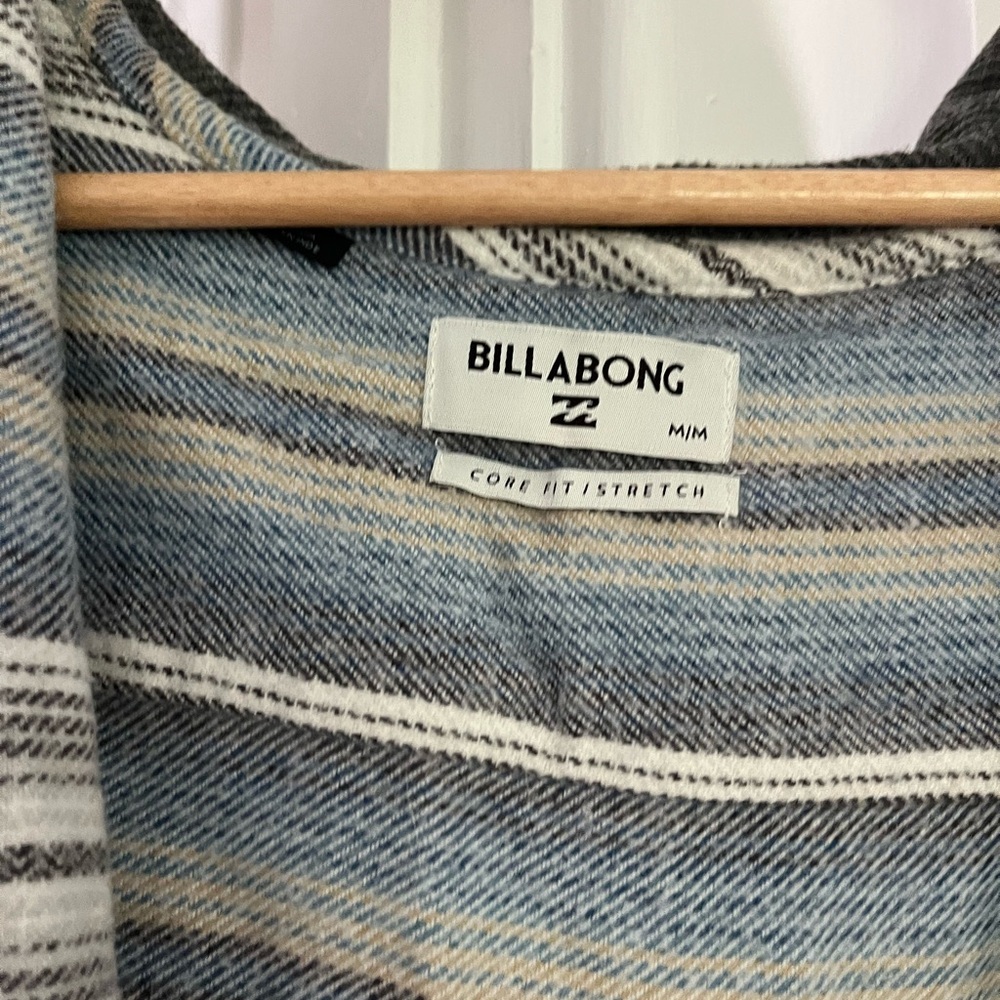 Billabong Gray Lightweight Shirt Jacket Casual Style - Picture 3 of 3
